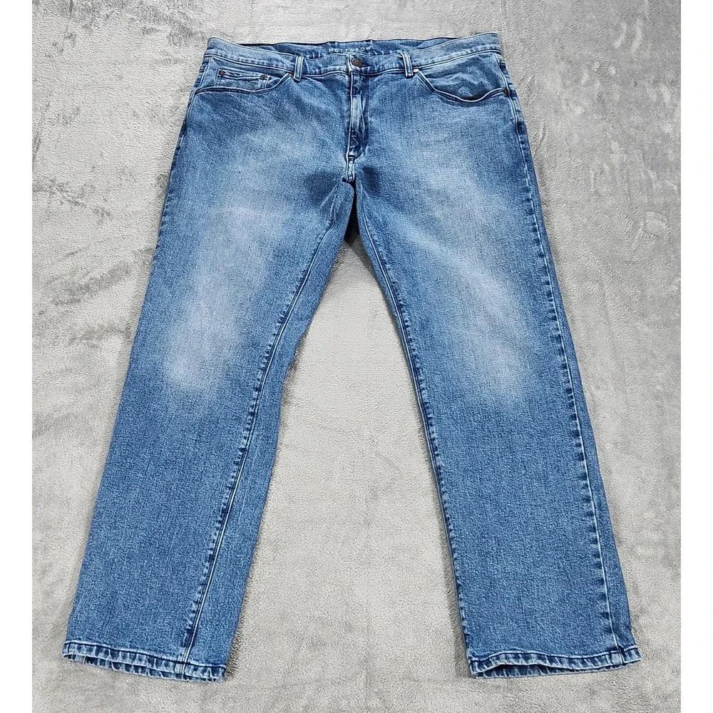Mott & Bow Warren Slim‎ Straight Jeans Mens 38x32 Blue Stretch Denim Medium Wash